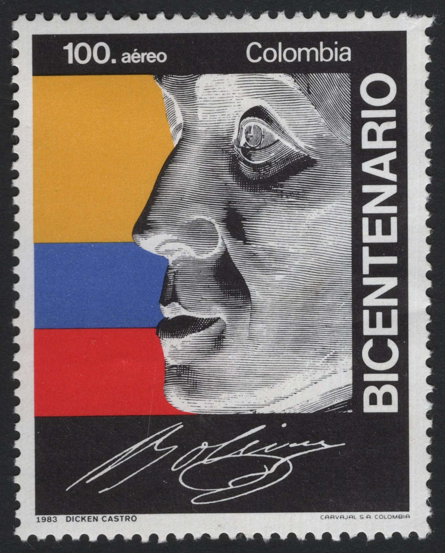 SCG5283 - Colombia 1983 – Bicentenario Airmail (Simón Bolívar)