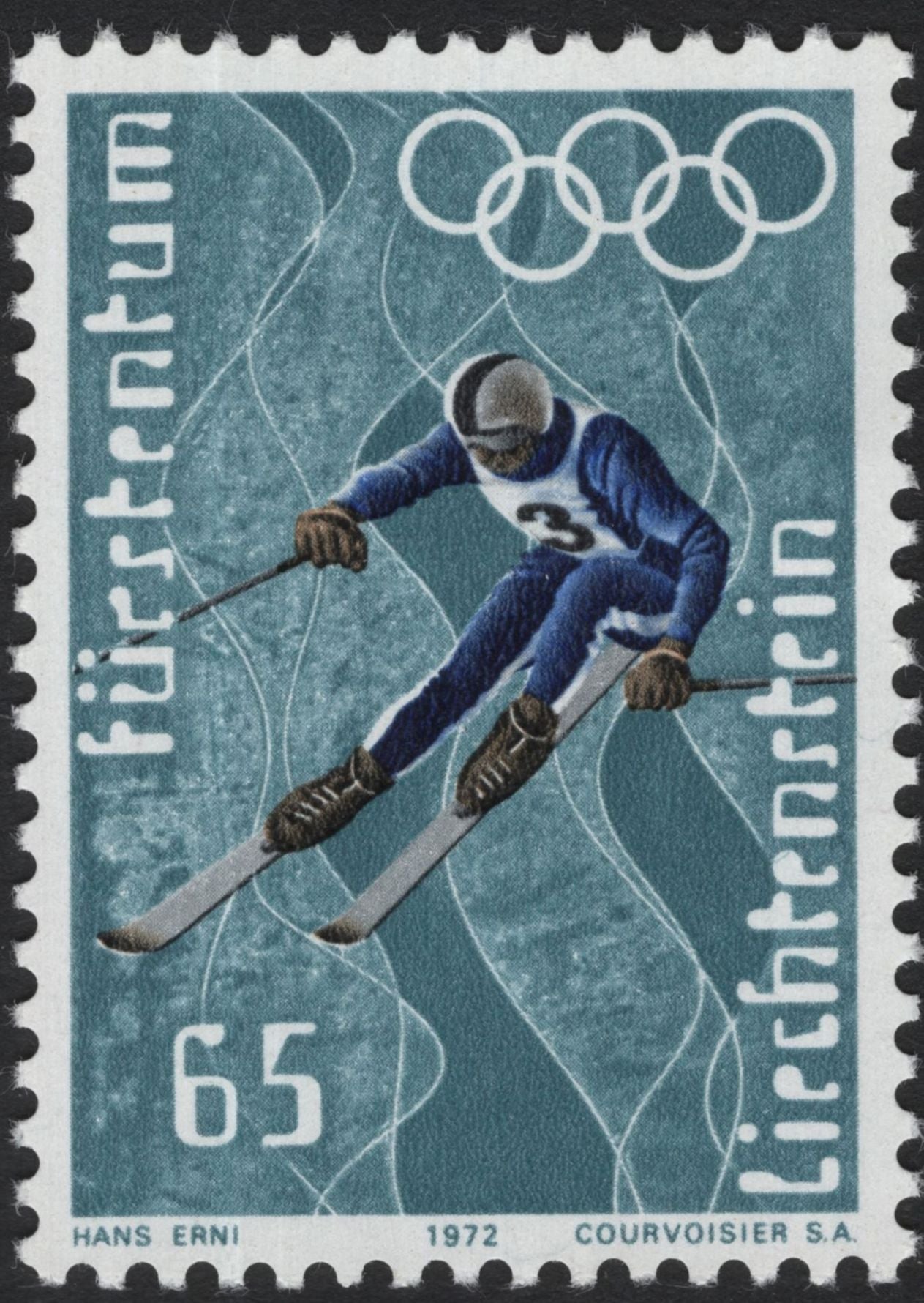 SCG5333 - Liechtenstein 1972 Winter Olympics Stamps