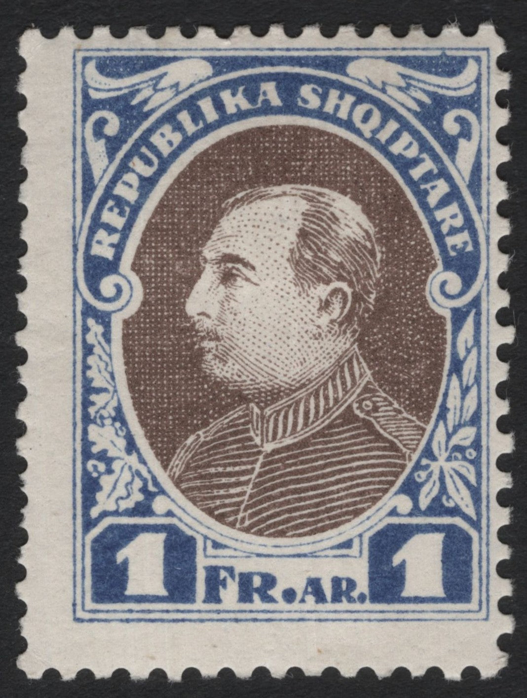 SCG5459 - Albania 1928 – 1 Frang Ar Portrait of President Ahmet Zogu