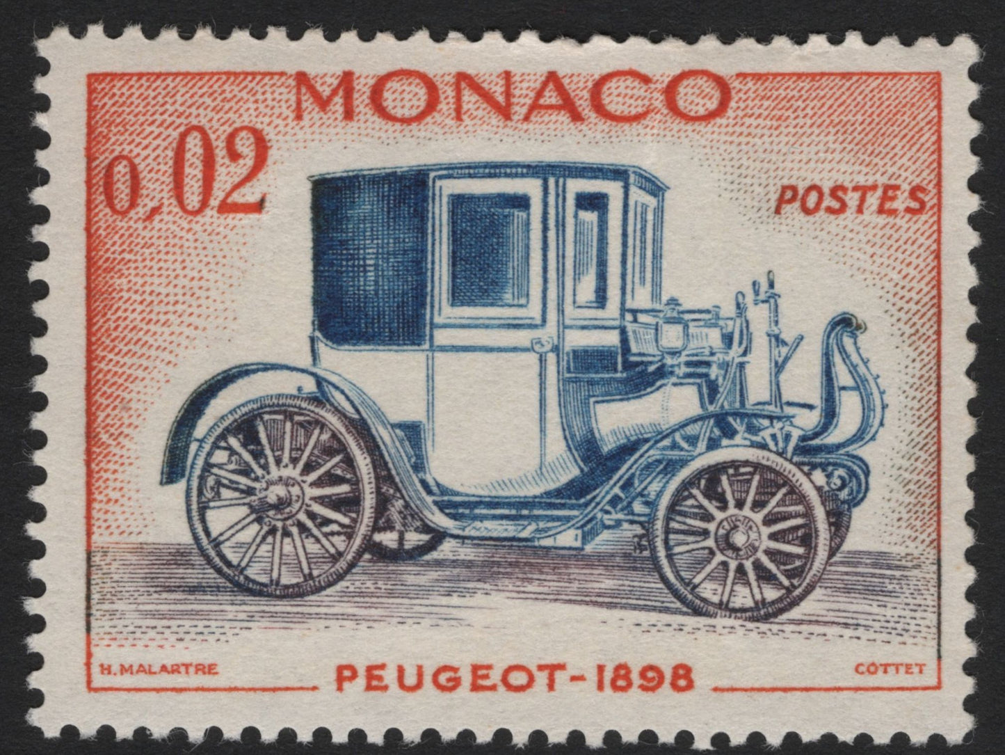 SCG5412 - Monaco 1960s – Vintage Automobiles Series (Peugeot, Fiat & Chevrolet)