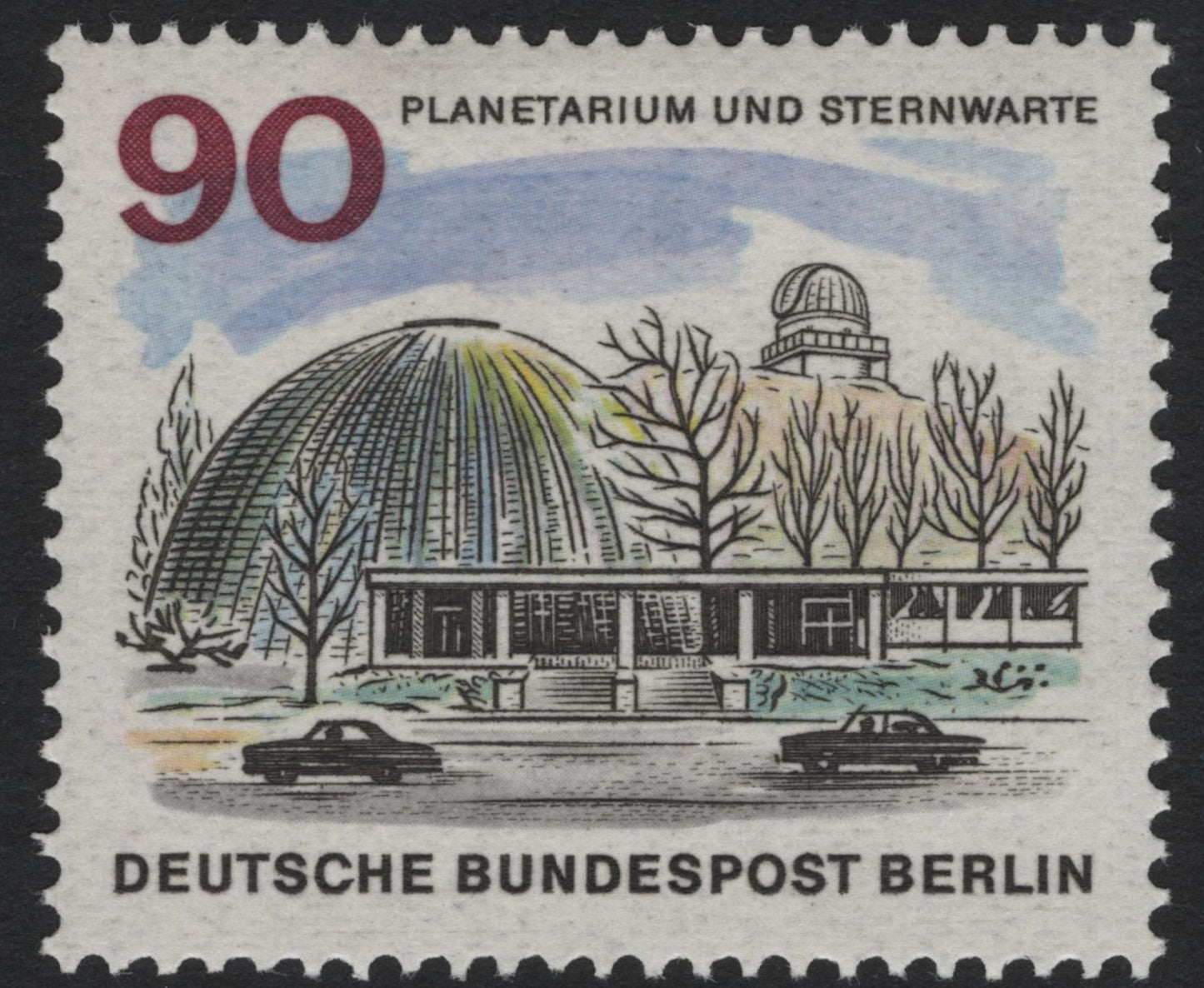 SCG5414 - Berlin Landmarks Definitive Set (Ernst-Reuter-Platz, Technical University, Planetarium) – Deutsche Bundespost Berlin