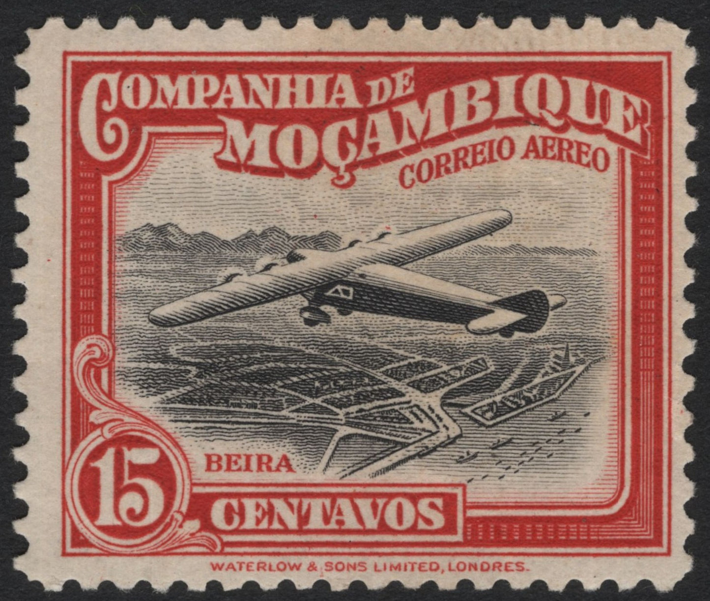SCG5468 - Mozambique Company Airmail – Beira 15 Centavos (c.1930s)