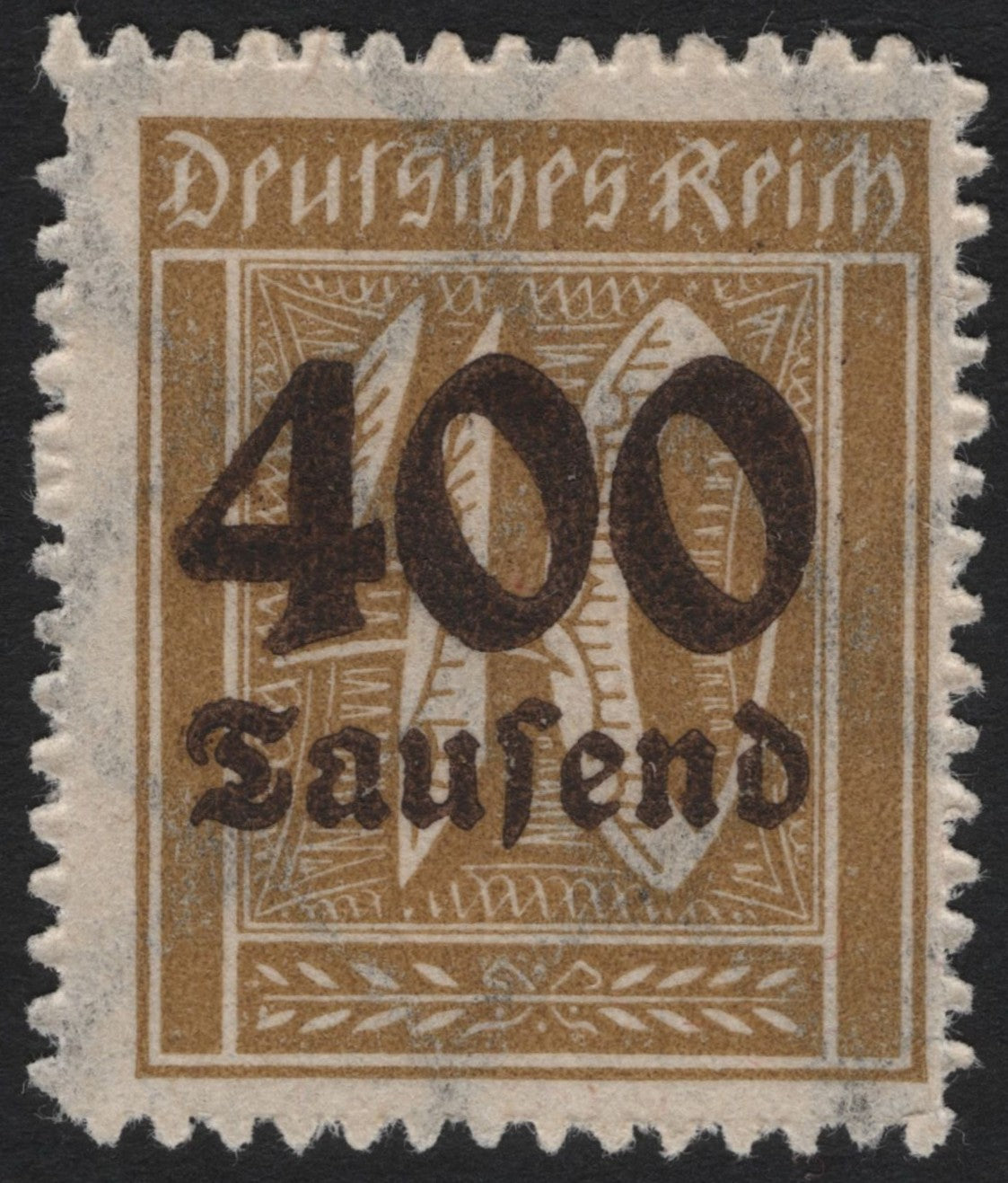 SCG5469 - Germany 1923 400 Thousand Mark Inflation Overprint