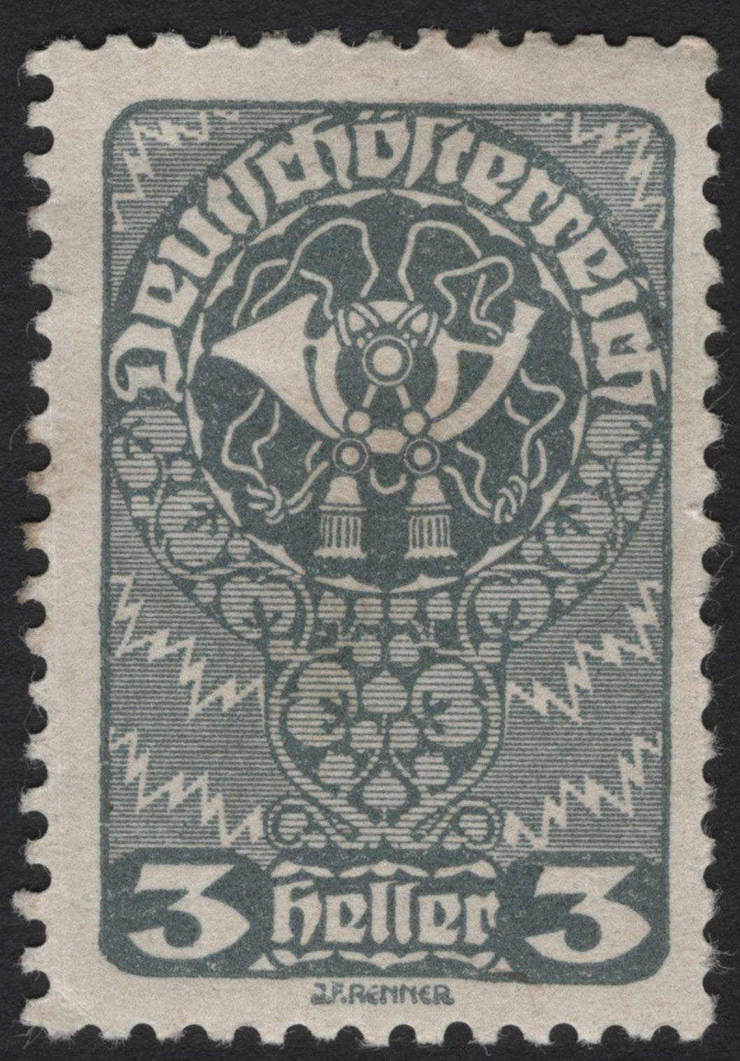 SCG5478 - Austria 1919 – 3 Heller Coat of Arms Issue