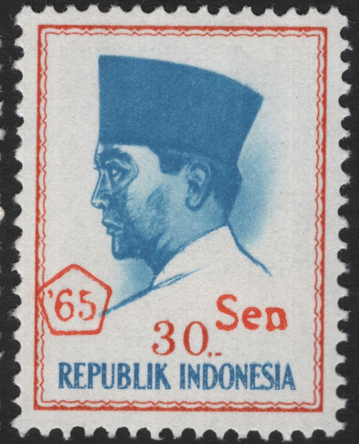 SCG5380 - Indonesia 1965 CONEFO Commemorative Stamps – President Sukarno