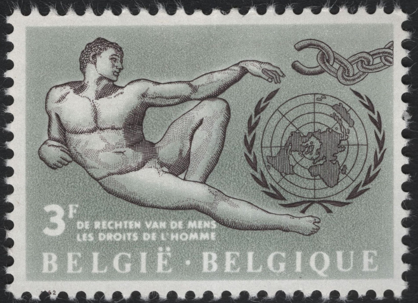 SCG5542 - Belgium 1952 – Human Rights Issue