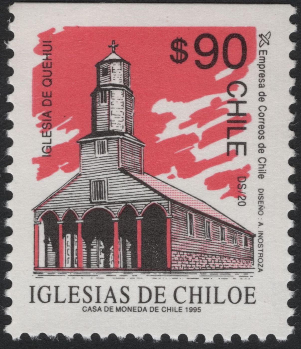 SCG5580 - Chile 1995–1996 “Iglesias de Chiloé” Church Architecture Issue