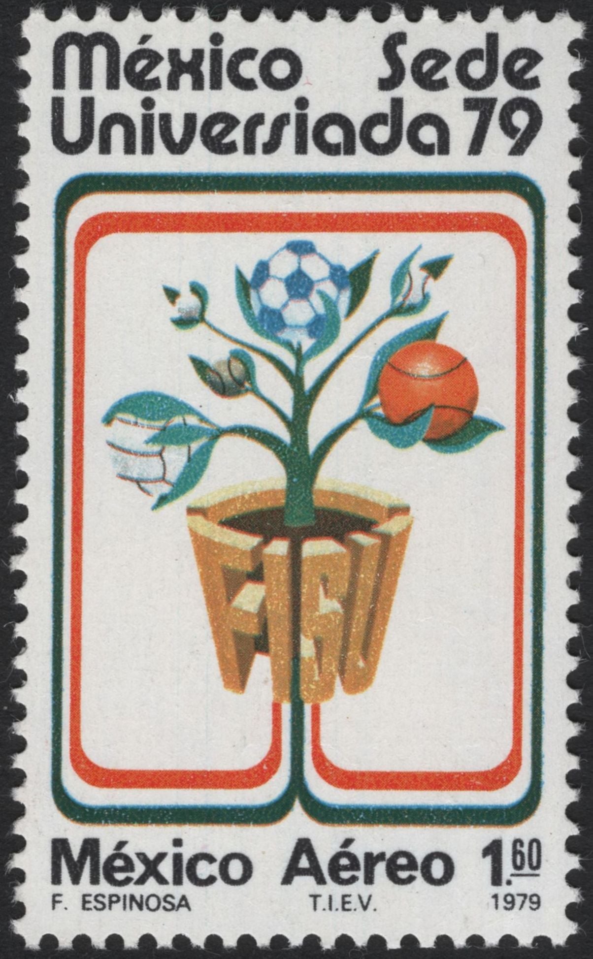 SCG5609 - Mexico 1979 Universiade Airmail Issue – “FISU Games of Peace and Sport”