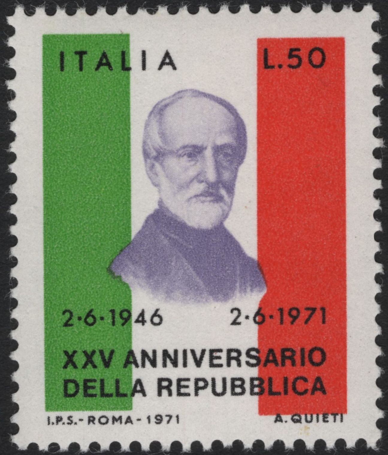SCG5604 - Italy 1971 – 25th Anniversary of the Republic