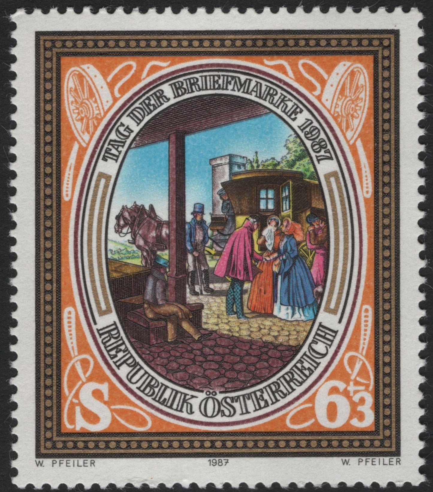 SCG5611 - Austria – Tag der Briefmarke Series (1985–1989)