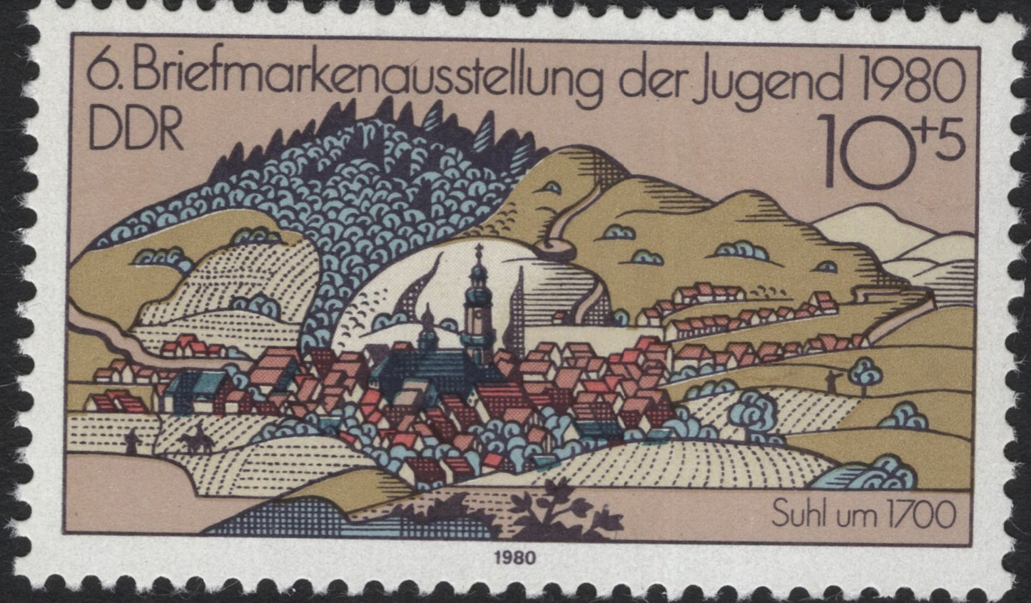 SCG5612 - DDR 1980 – 6th Youth Stamp Exhibition Commemorative Set
