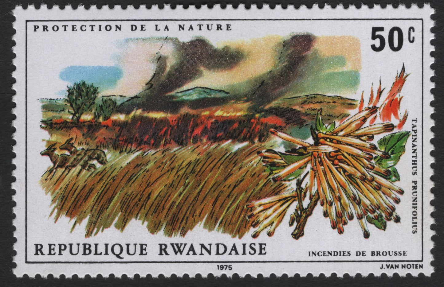 SCG5616 - Rwanda 1975 – Protection of Nature Series
