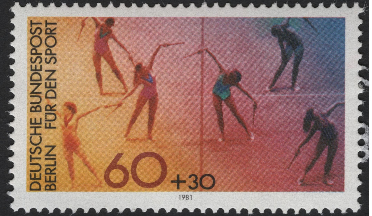 SCG5688 - 1981 Berlin “For Sport” Semi-Postal Stamps – Gymnastics and Marathon