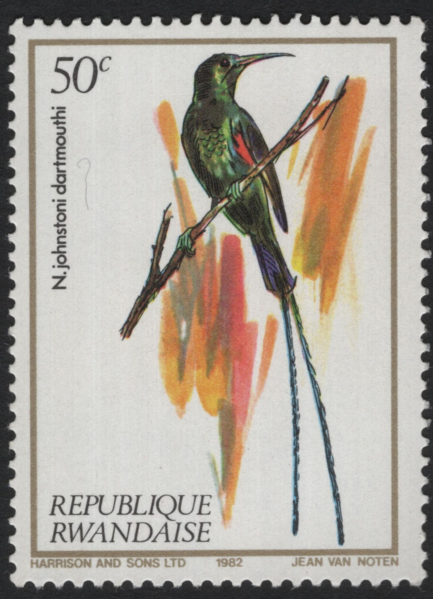SCG5977 - Rwanda 1982 – Johnston’s Sunbird (Nectarinia johnstoni dartmouthi)