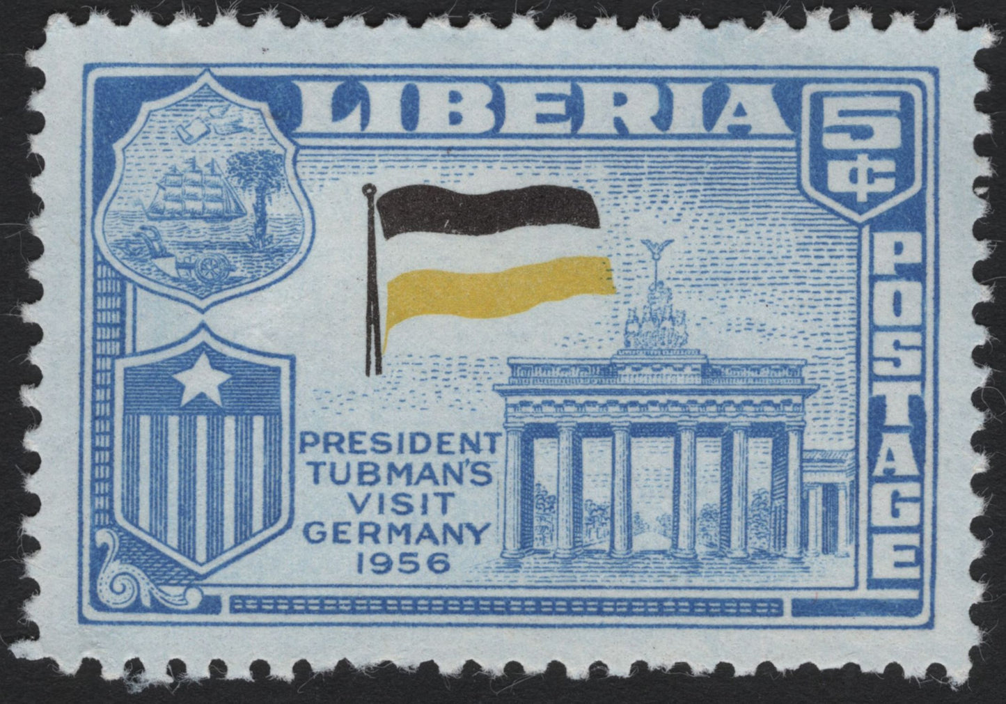 SCG5635 - Philatelic Entry: Liberia 1956 – President Tubman’s Visit to Europe