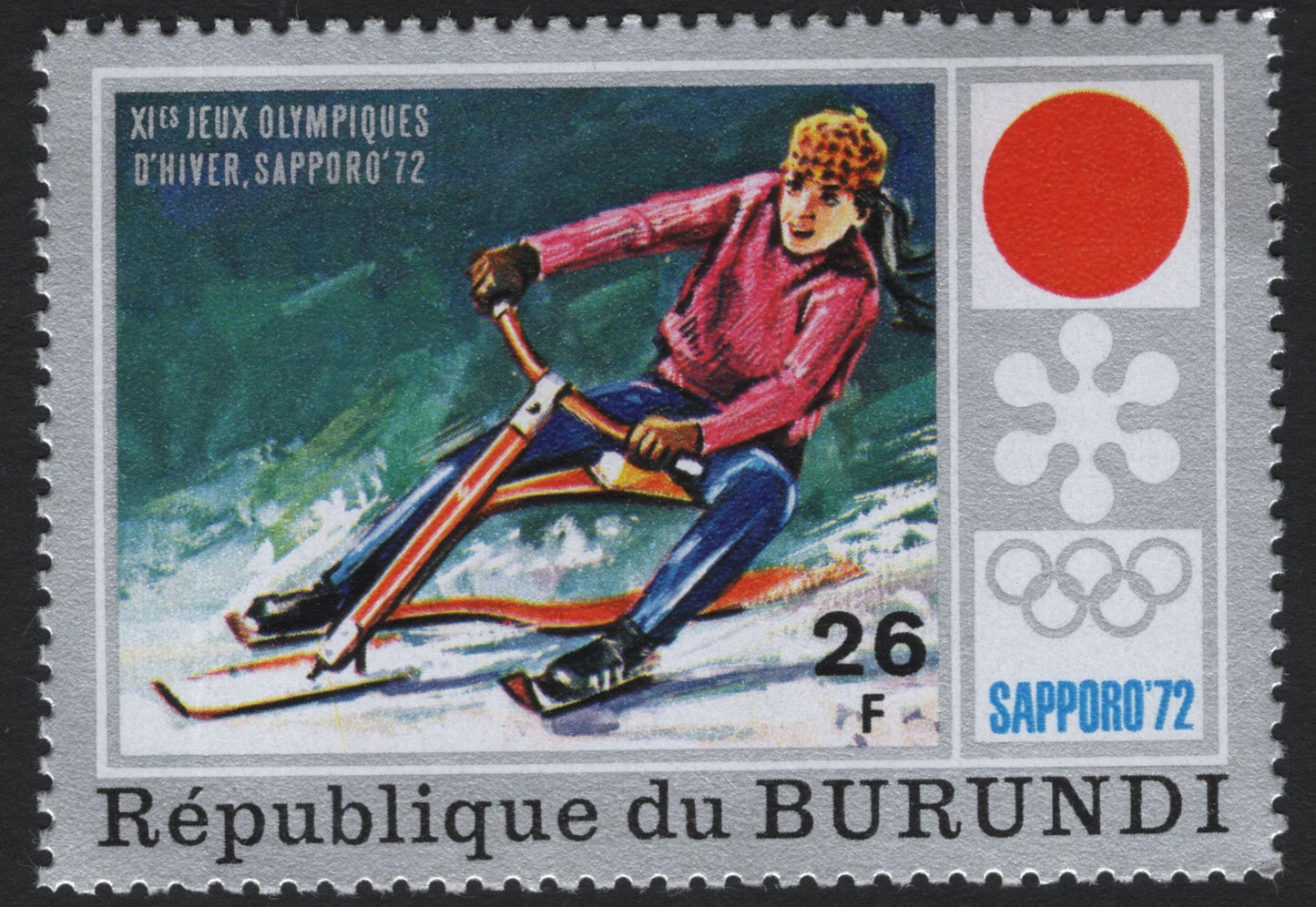 SCG5642 - ๐ง๐ฎ Burundi 1972 โ XI Winter Olympic Games, Sapporo