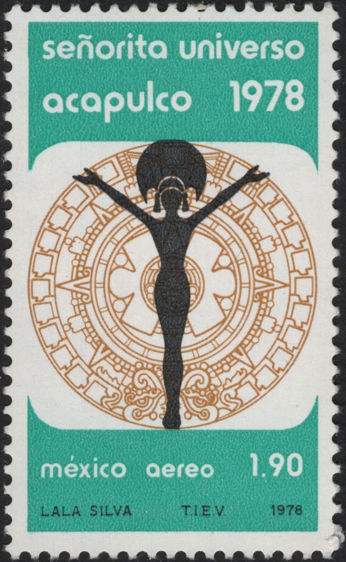 SCG5636 - Philatelic Entry — Mexico 1978 “Señorita Universo Acapulco” Airmail Issue