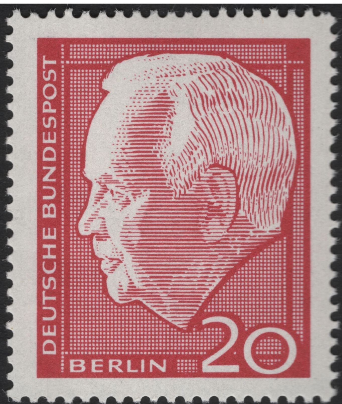 SCG5728 - Berlin 1954 – Theodor Heuss Definitive Series (20 Pf & 40 Pf)