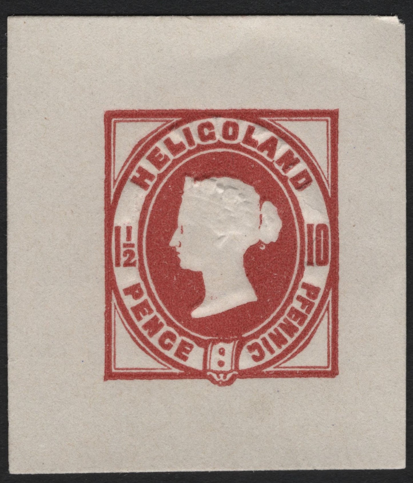 SCG5691 - Heligoland Queen Victoria Embossed Issue (Proof / Essay)