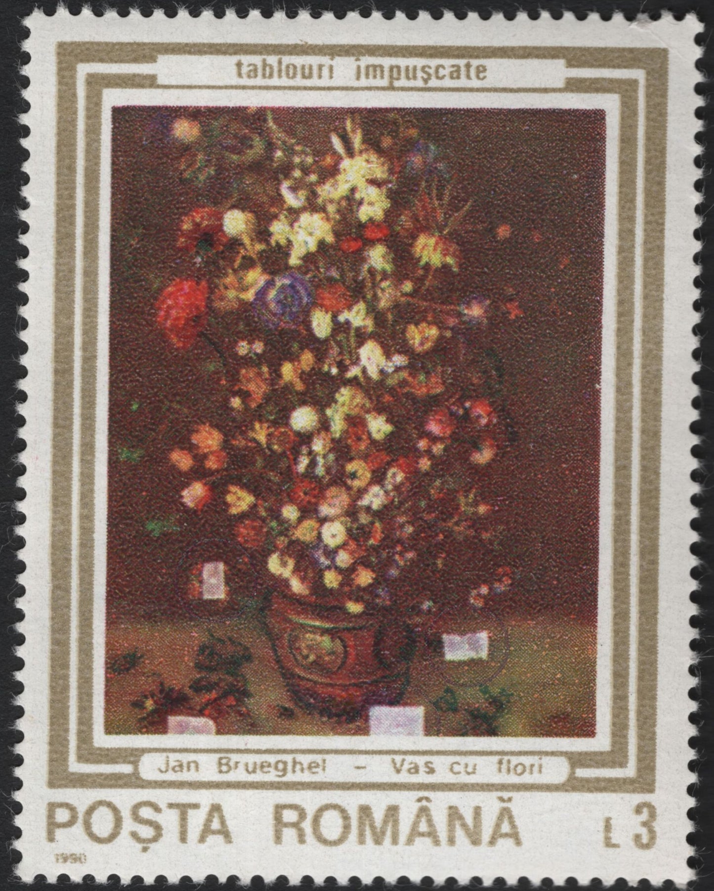 SCG5779 - Romania 1990 – “Shot Paintings” Series
