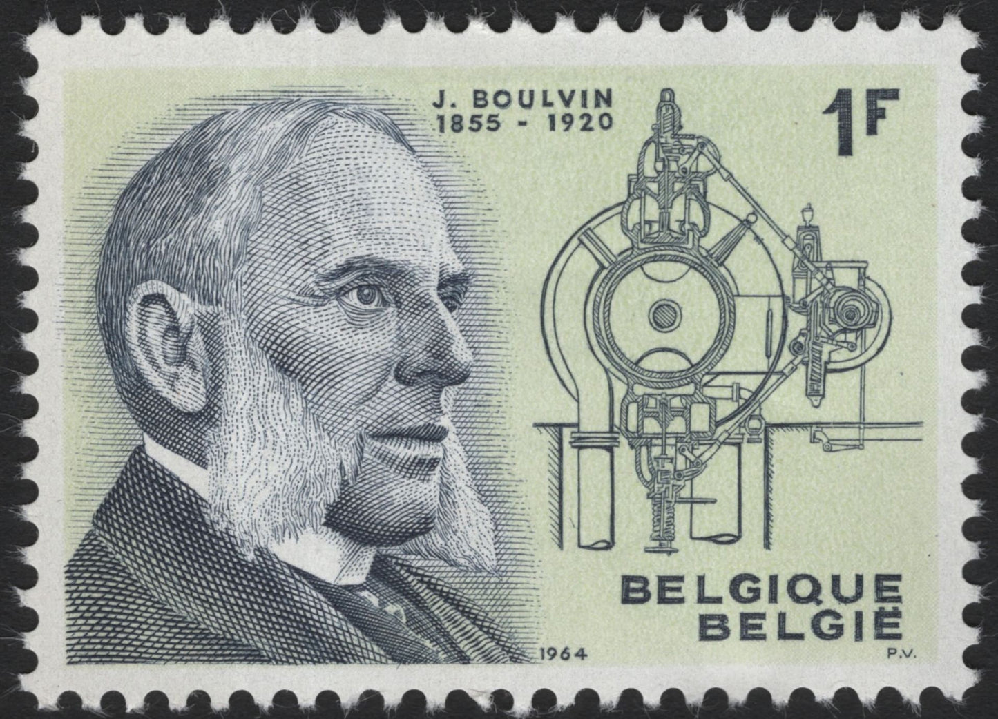 SCG5801 - Belgium 1964 – Henri Jaspar & Jules Boulyin Commemorative Stamps