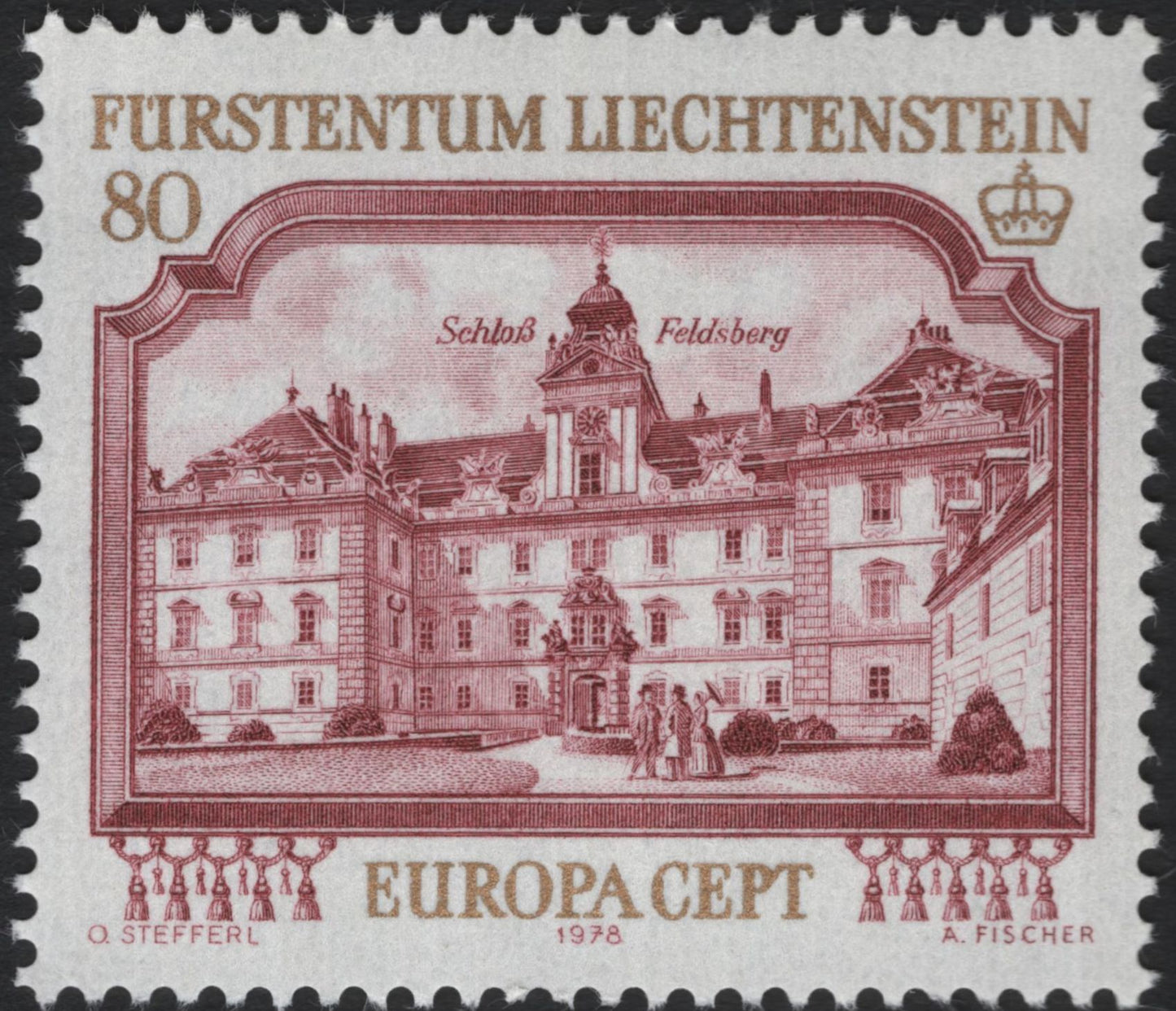 SCG5744 - Liechtenstein 1978 Europa CEPT – Palaces of the Principality
