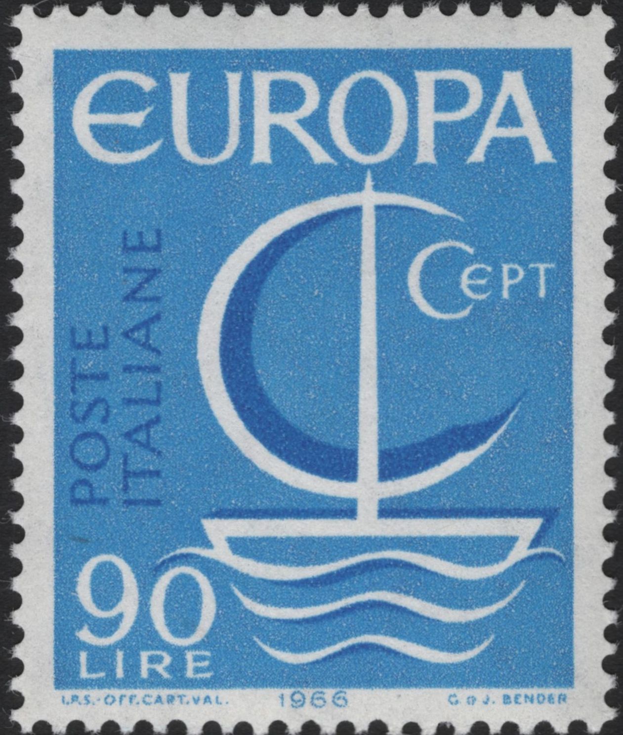 SCG5817 - Italy 1966 Europa CEPT Issue – Symbol of Unity
