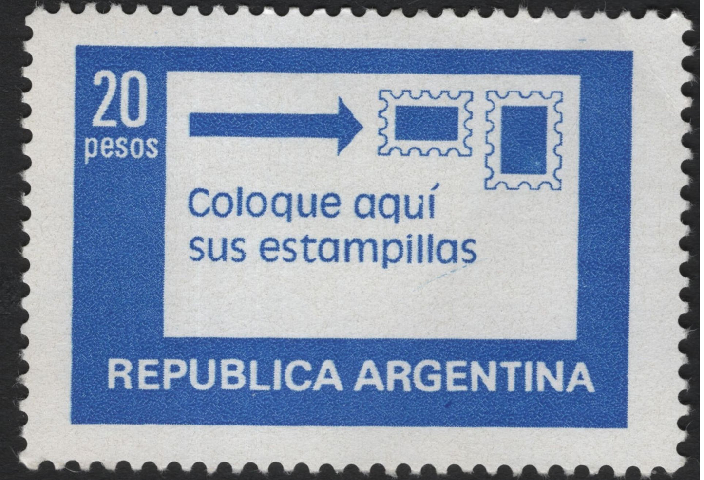 SCG5934 - Argentina 300 Pesos – Capilla Museo de Río Grande & 20 Pesos – Postal Placeholder Label
