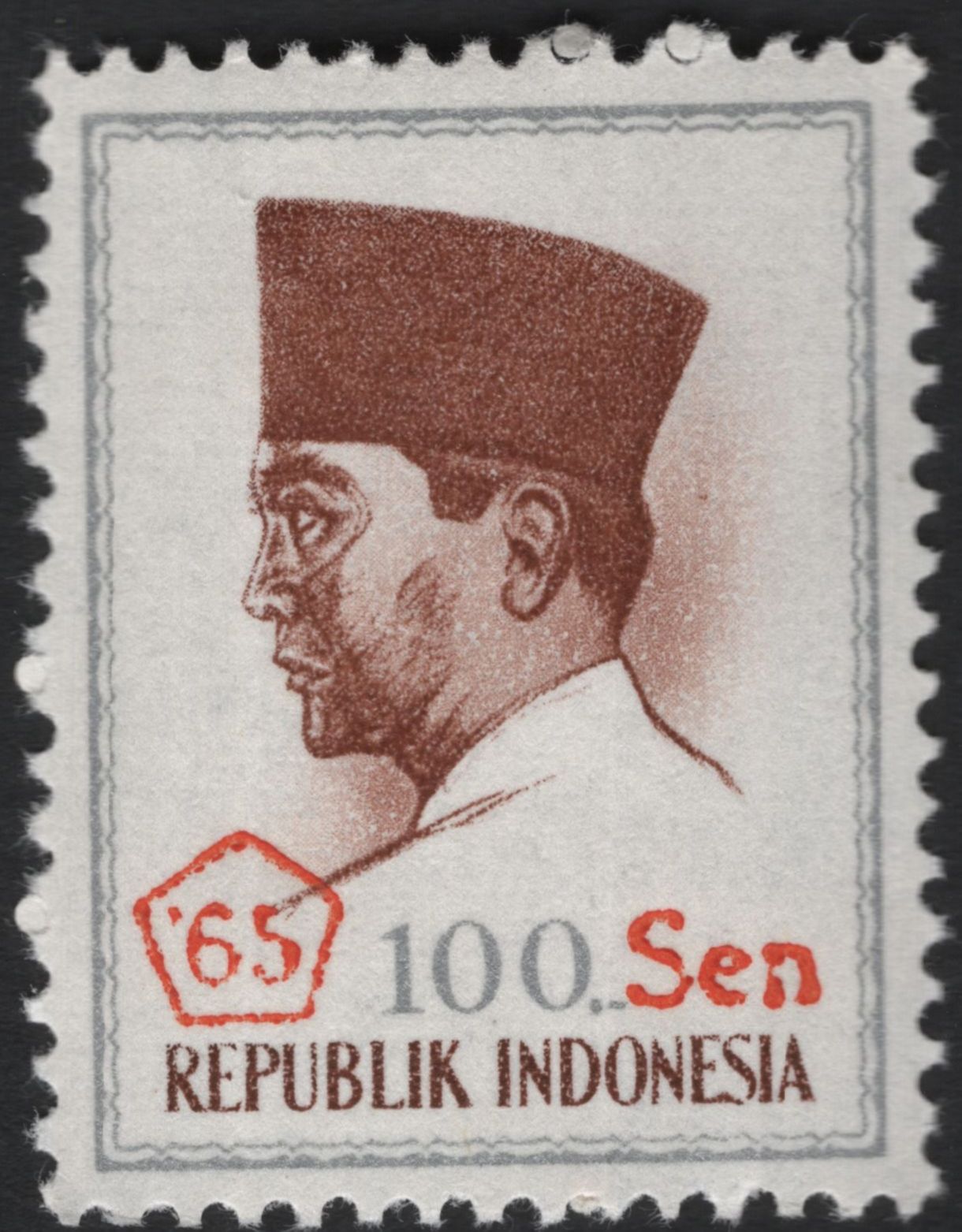SCG5941 - Indonesia 1965 President Sukarno Definitive Series