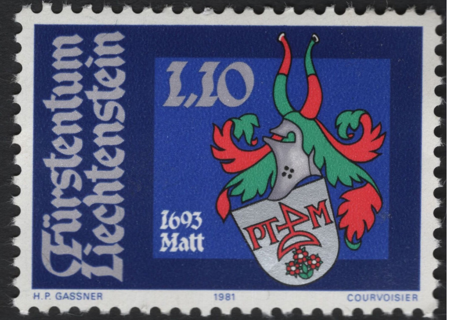 SCG5945 - Liechtenstein 1981 – Historic Coats of Arms (Negele & Matt)