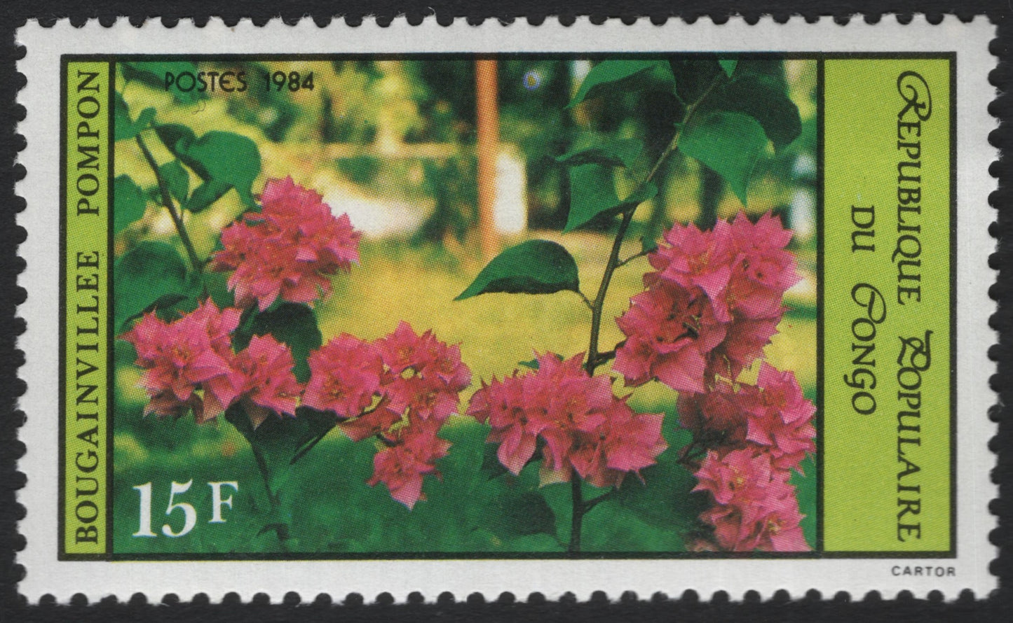 SCG6064 - Bougainvillier Pompon – République Populaire du Congo, 1984