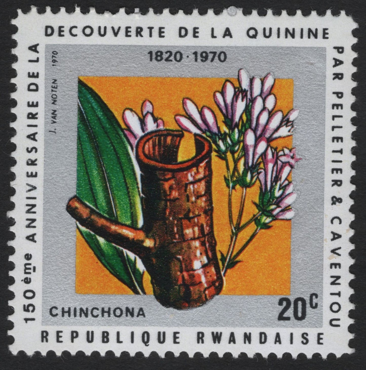 SCG6065 - Rwanda 1970 – 150th Anniversary of the Discovery of Quinine