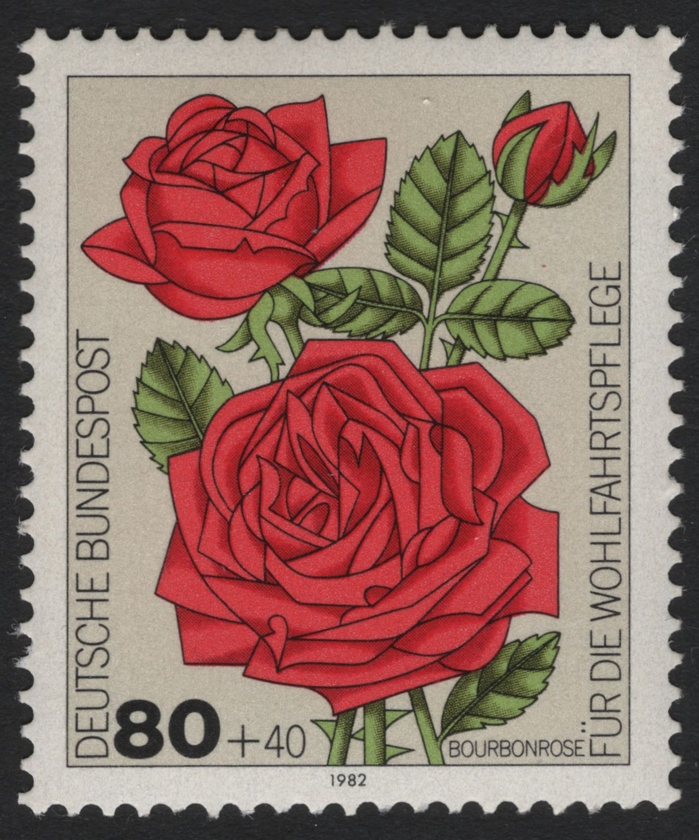 SCG6053 - Germany 1982 – Bourbon Rose (Charity Issue)