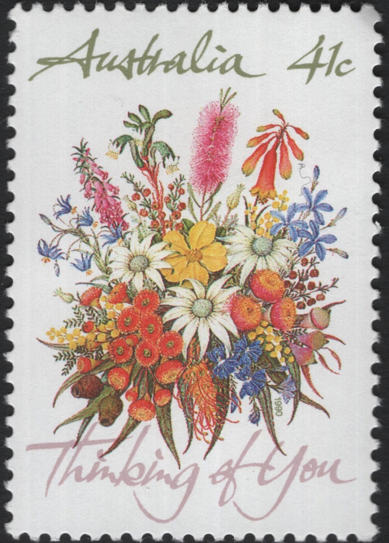 SCG6093 - Australia 1990 “Thinking of You” – Floral Bouquet Issue