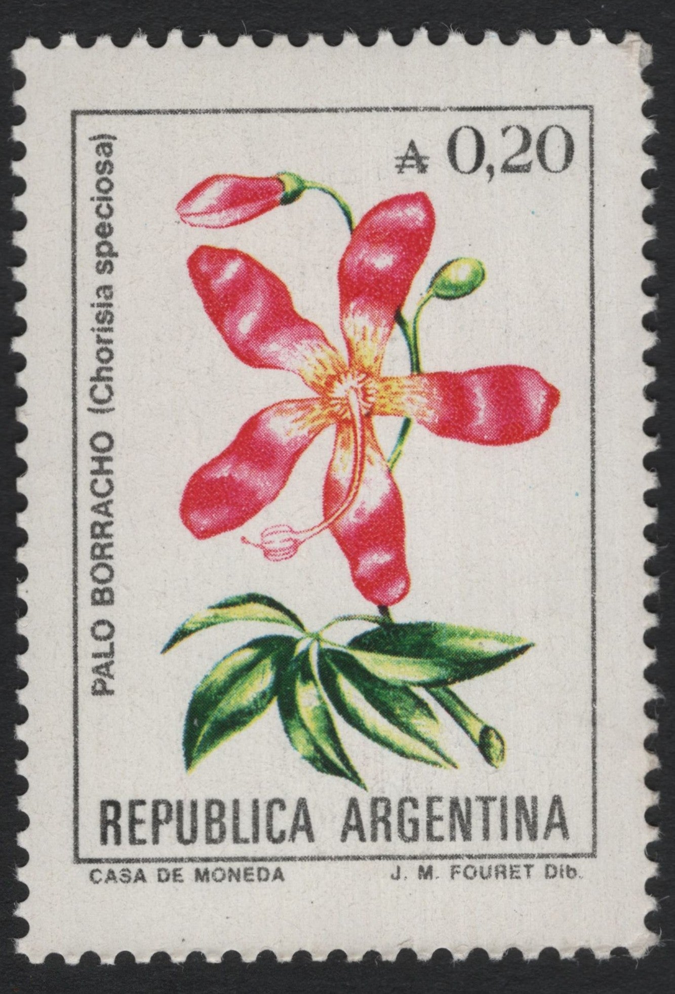 SCG6102 - Argentina – Palo Borracho (Chorisia speciosa) 0.20 Peso Stamp
