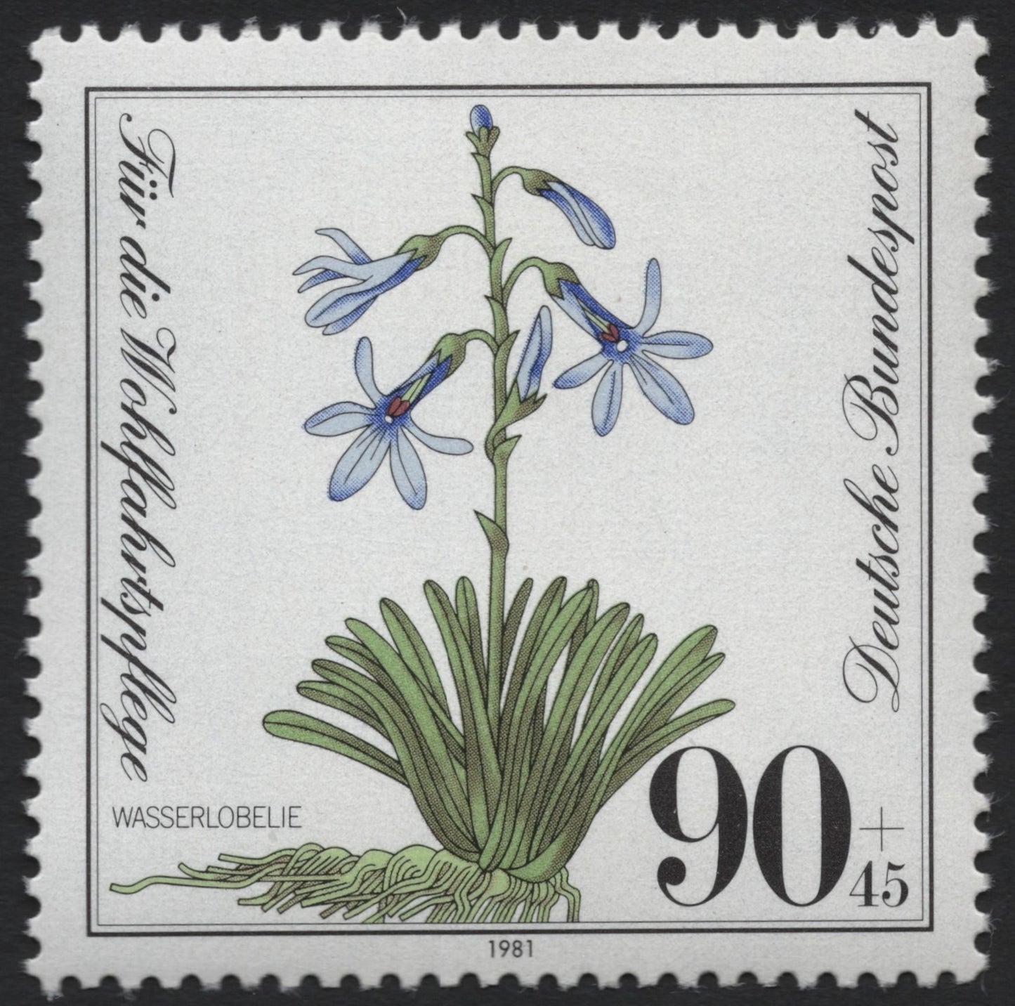 SCG6116 - Germany 1981 “Water Lobelia” Welfare Semi-Postal Stamp