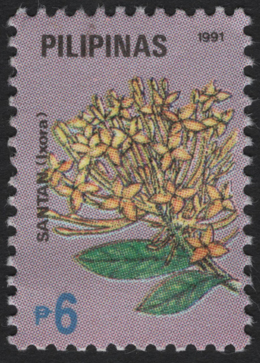 SCG6139 - Philippines 1991 – Santan (Ixora) ₱6