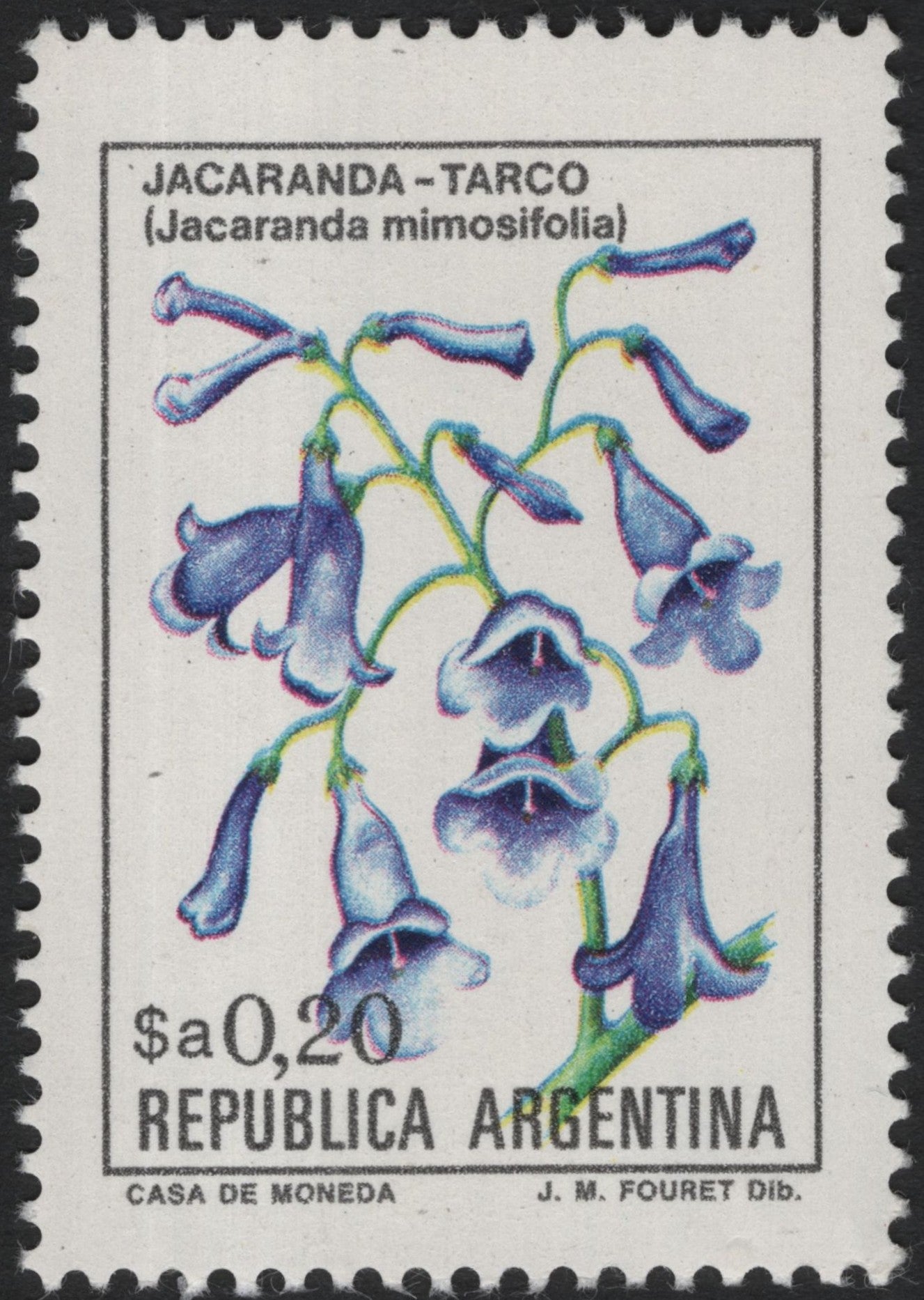 SCG6154 - Argentina 0.20 Peso — Jacaranda Tree (Jacaranda mimosifolia)