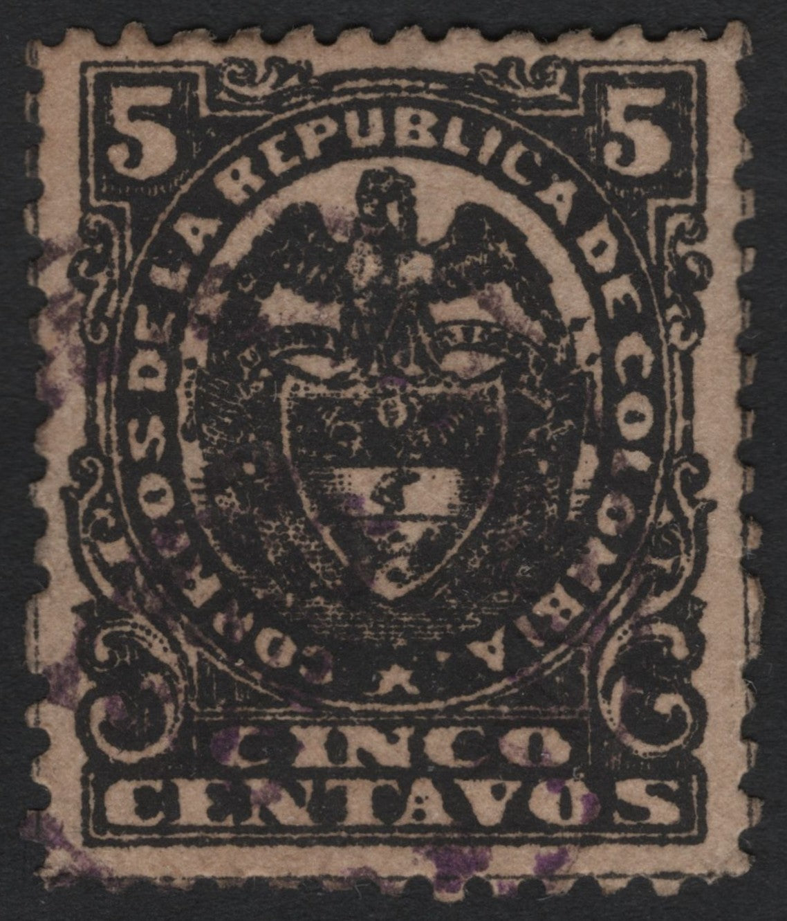 SCG6220 - Colombia – 5 Centavos “Coat of Arms” Definitive Issue