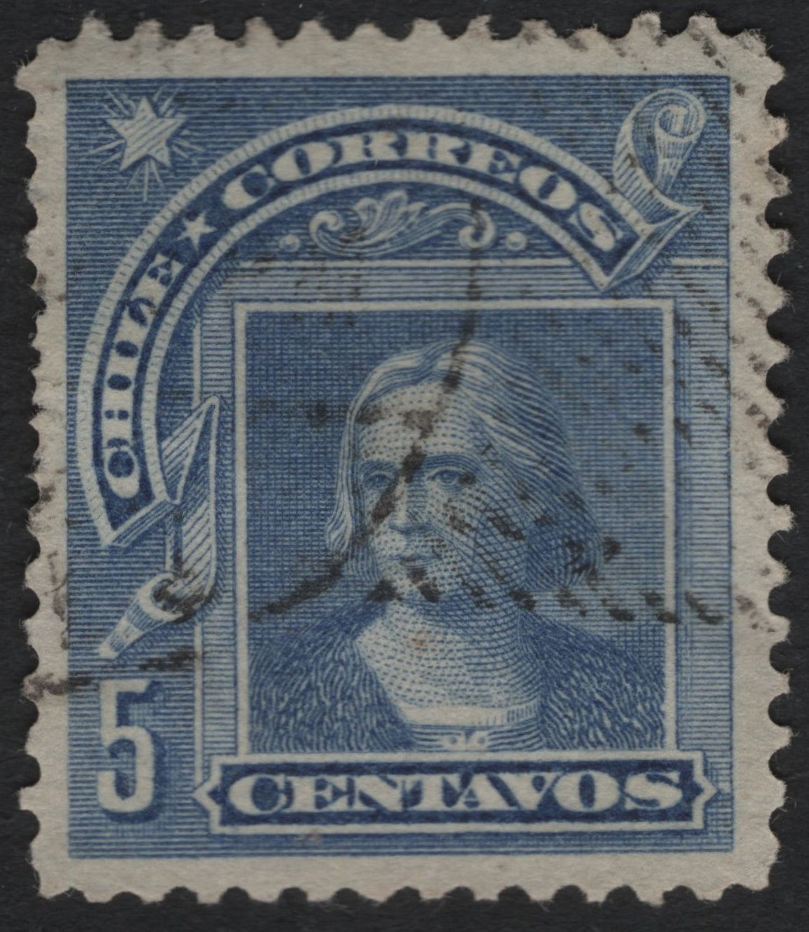 SCG6198 - Chile 5 Centavos Blue – Christopher Columbus Definitive