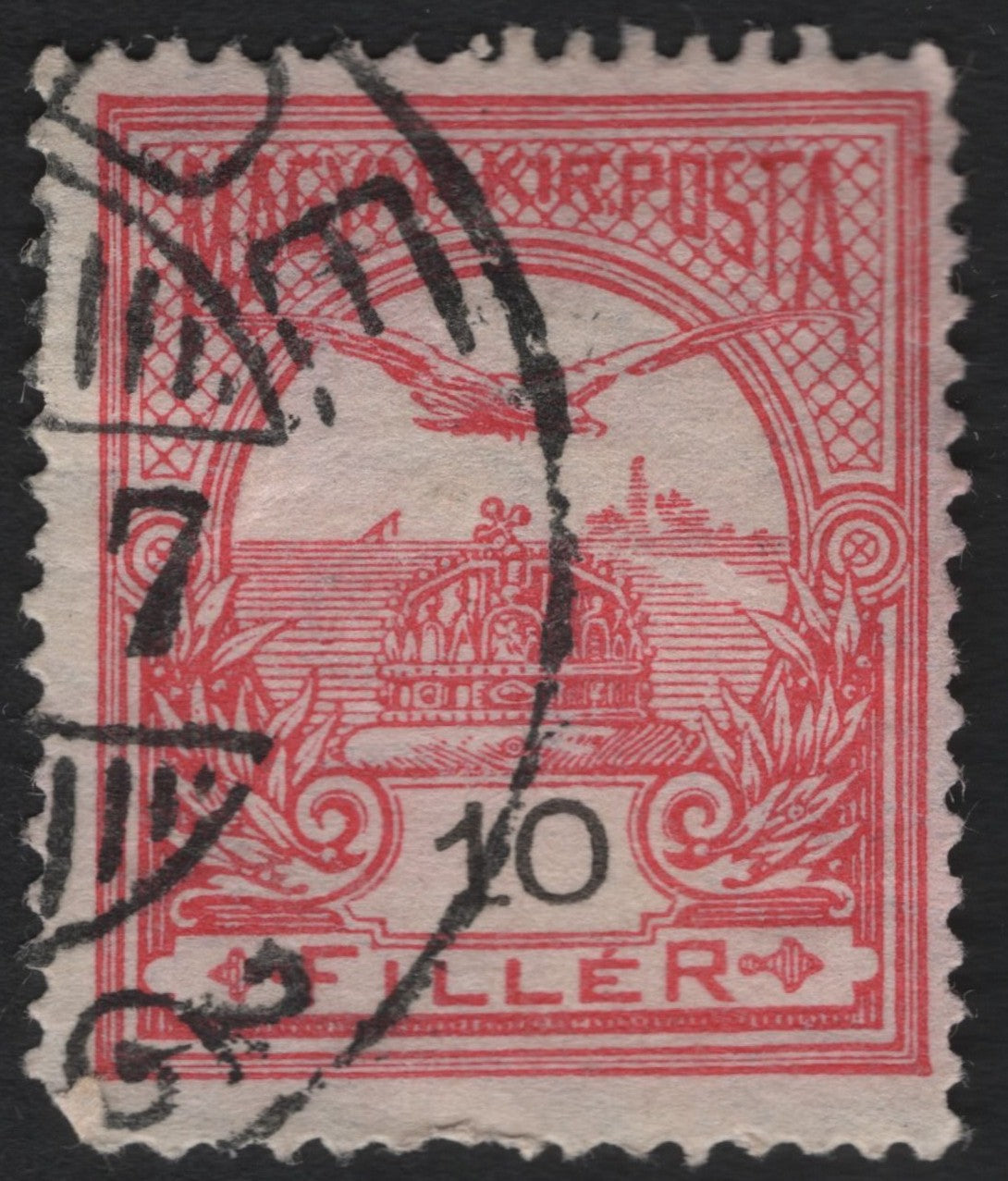 SCG6200 - Hungary 10 Filler Red “Crown of St. Stephen” Issue (1900–1916)