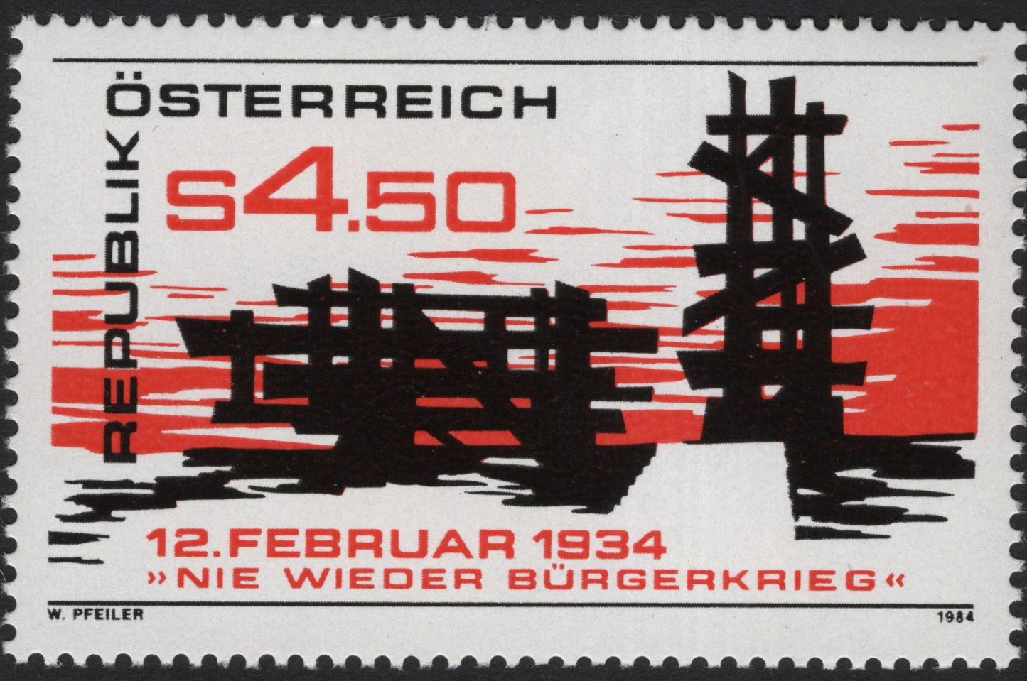 SCG6362 - Austria 1984 – “Nie Wieder Bürgerkrieg” (Never Again Civil War)