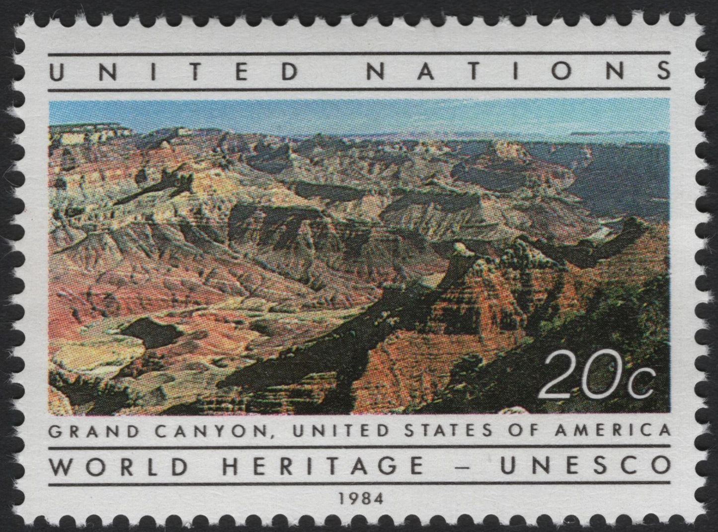 SCG6319 - United Nations 1984 – Grand Canyon, USA (World Heritage Series)