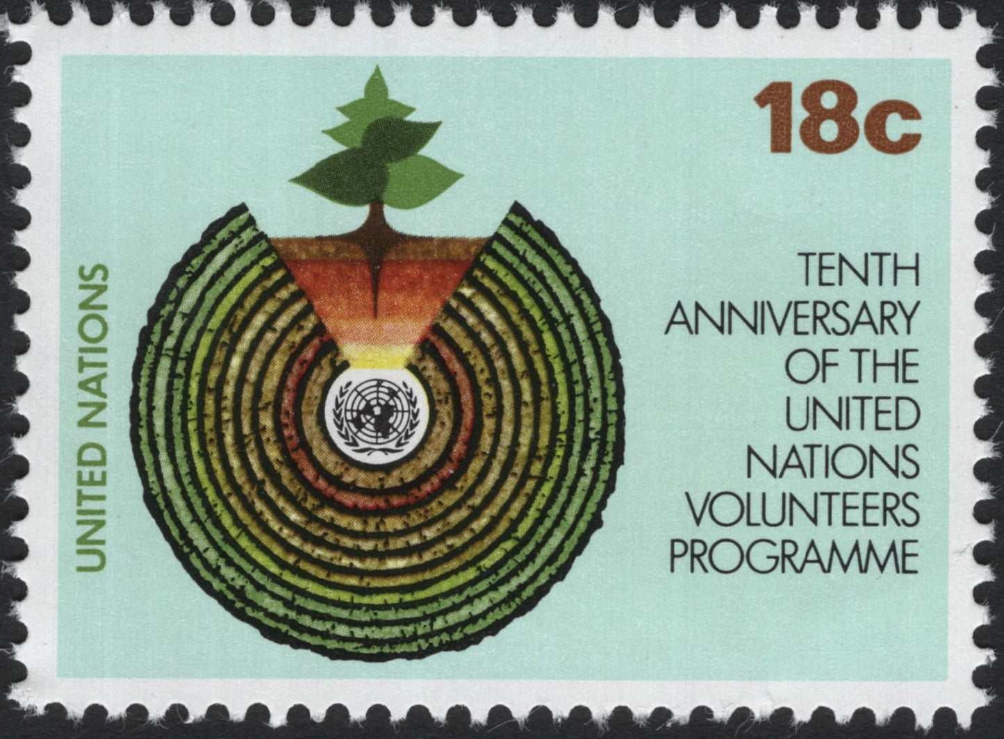 SCG6320 - United Nations 1981 – 10th Anniversary of the United Nations Volunteers Programme (18¢)