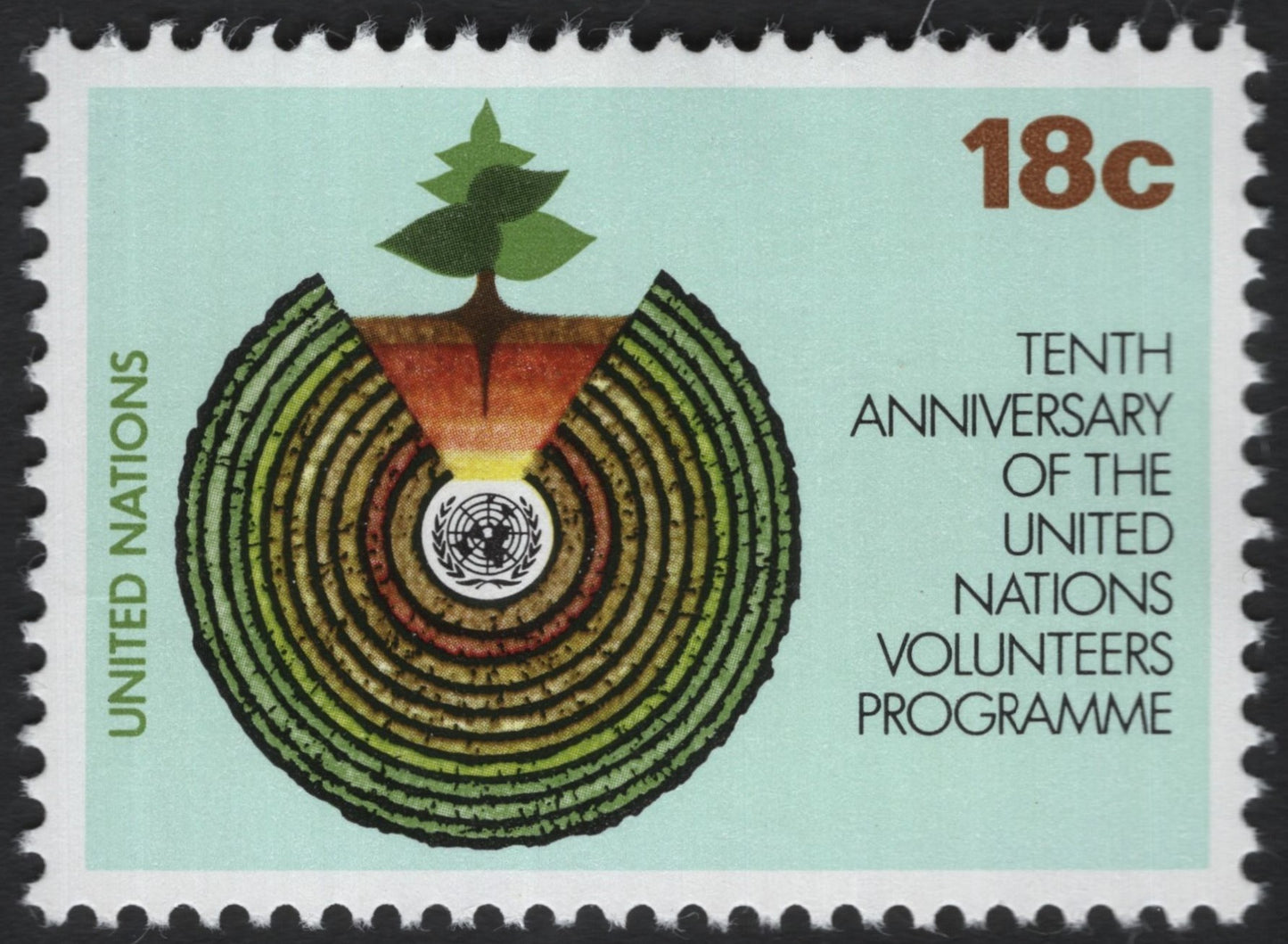 SCG6350 - United Nations 1981 (18¢) “Tenth Anniversary of the United Nations Volunteers Programme”