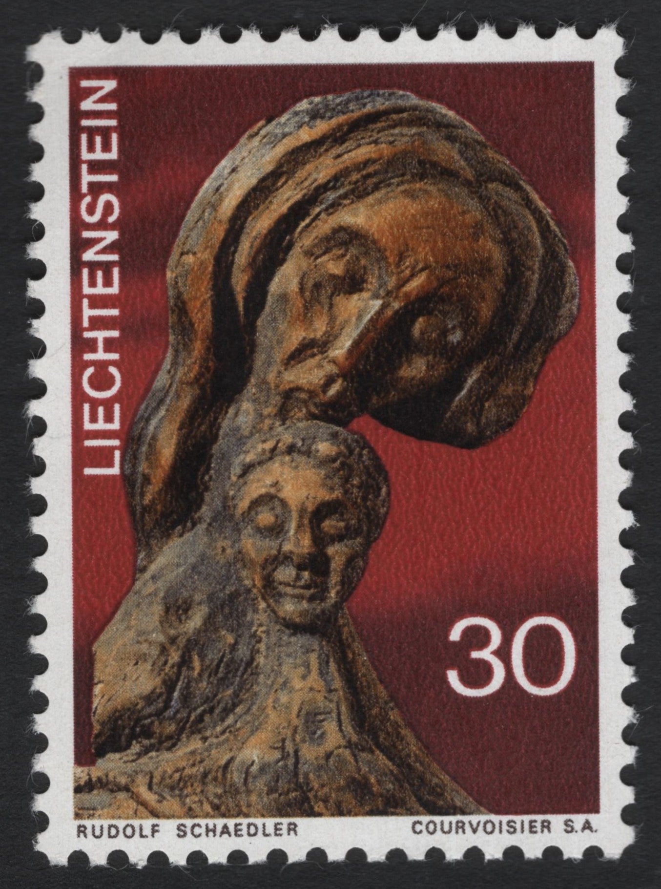 SCG6380 - Liechtenstein 1970 – Madonna and Child Sculpture (Rudolf Schädler)