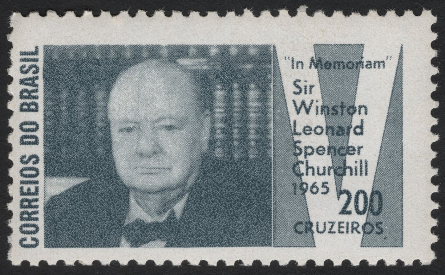 SCG6403 - Brazil 1965 – Winston Churchill Memorial Stamp