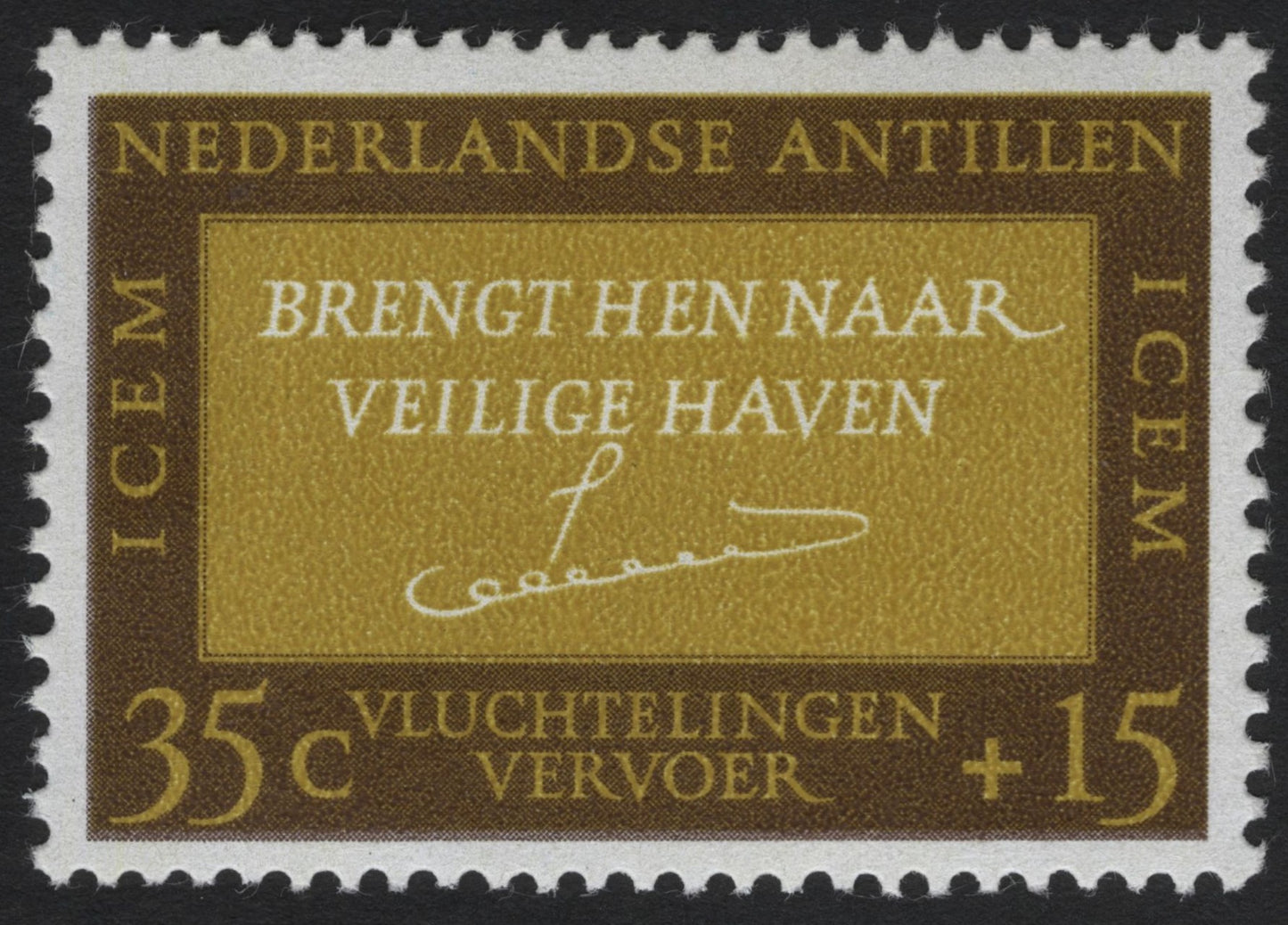 SCG6389 - Netherlands Antilles 1960 “Brengt Hen Naar Veilige Haven” – Refugee Transport Semi-Postal