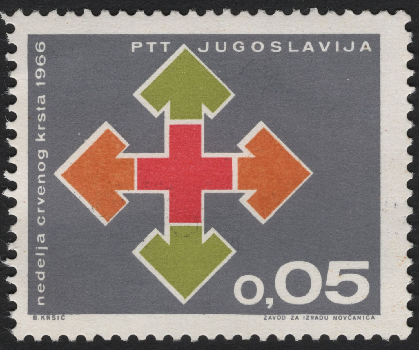 SCG6615 - Yugoslavia 1966 – Red Cross Week Issue