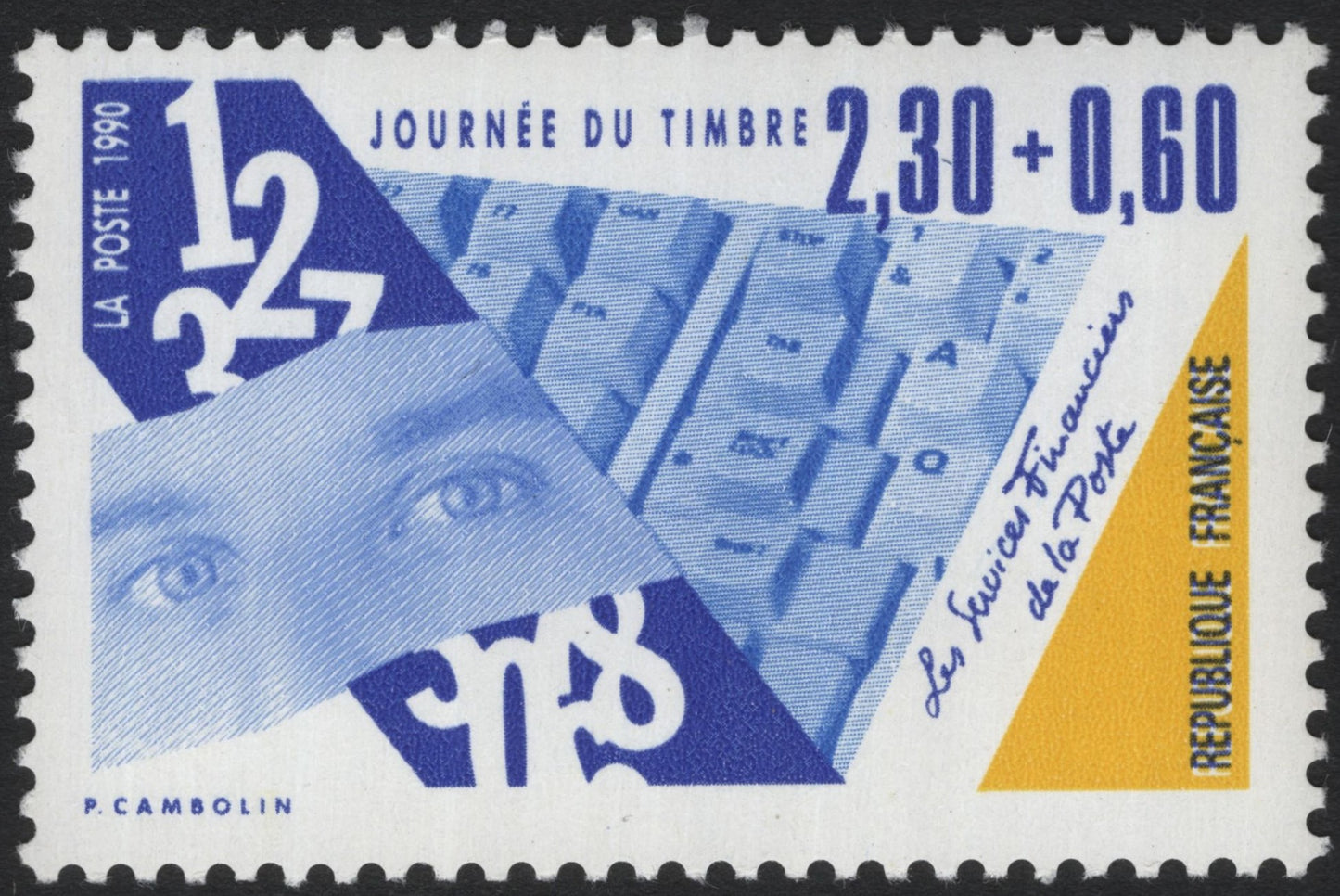 SCG6611 - France 1990 – Journée du Timbre: Les Services Financiers de la Poste